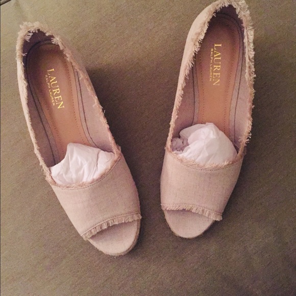 NWT Lauren Ralph Lauren Linen Espadrilles - Picture 8 of 8